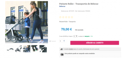 Patinetes para cochecitos, carritos bebé - Hiperbebé